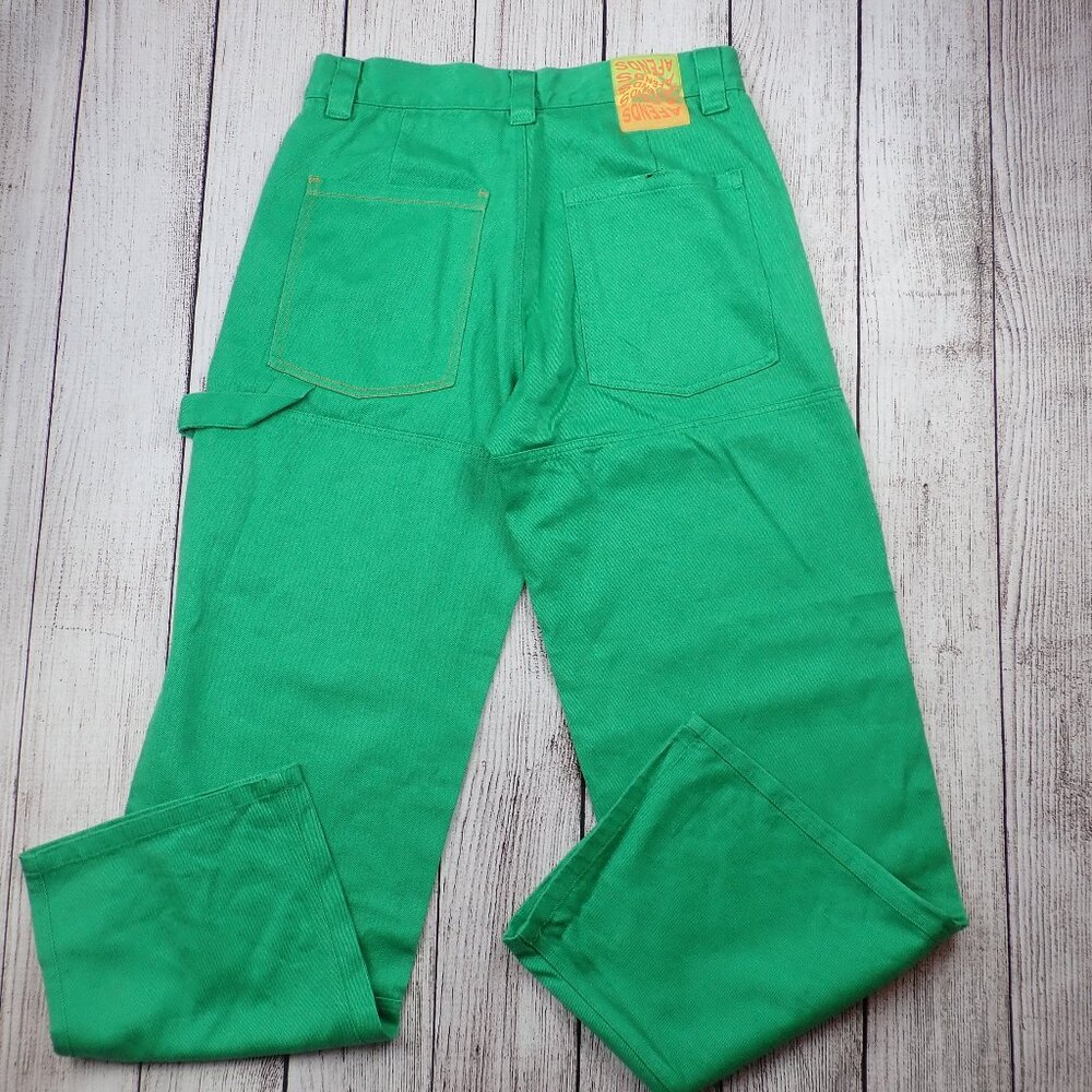 THC Affends Women's 28 US 6 Moss Hemp Skate Baggy Jeans Pants